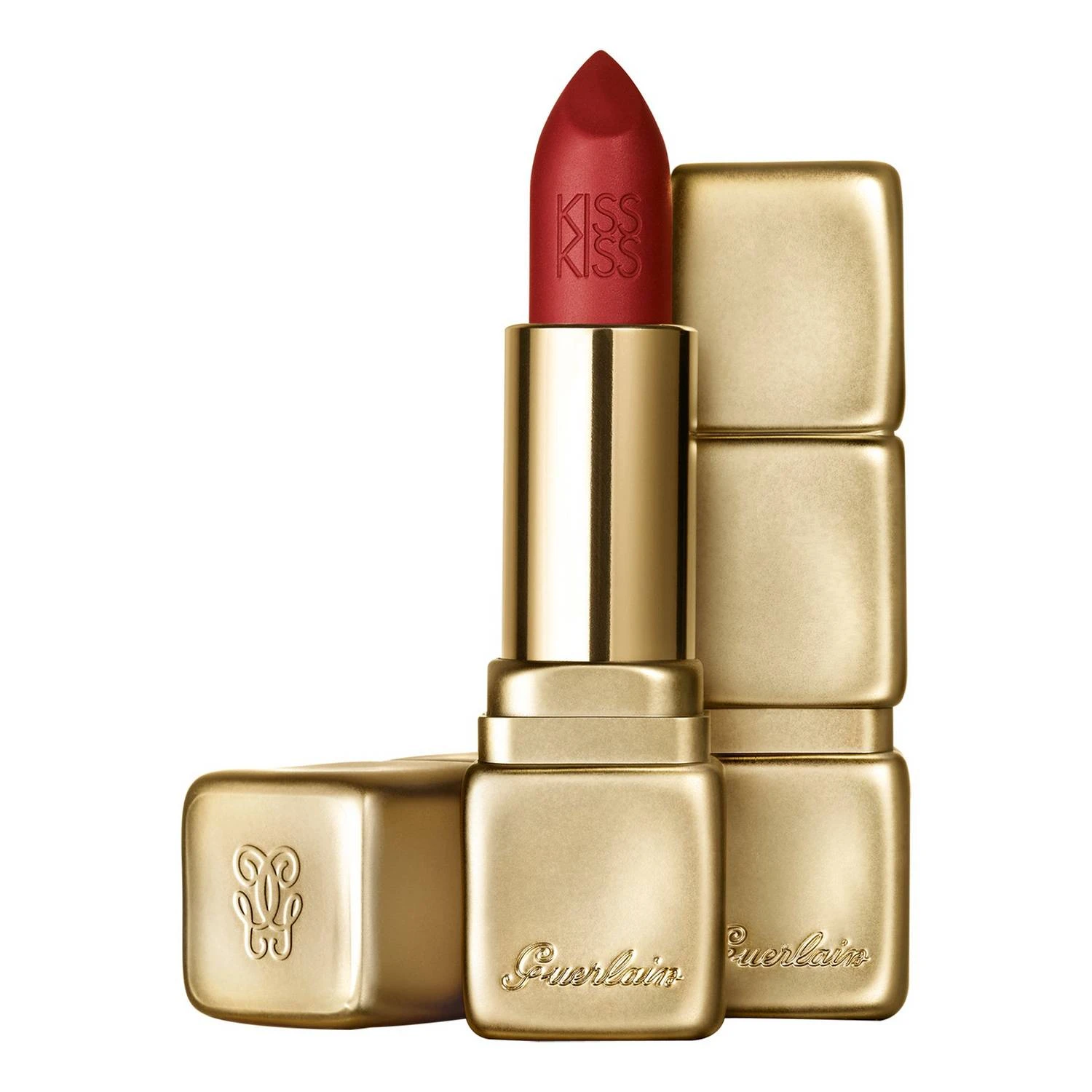 Guerlain KissKiss Matte Rossetto M330 Spicy Burgundy 1 Guerlain KissKiss Matte Rossetto M330 Spicy Burgundy
